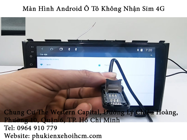 loi-khong-nhan-sim-man-hinh-android-o-to